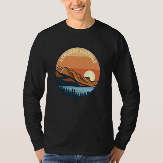 Mountain and Forest Scene  125 T-shirt (Voorkant)