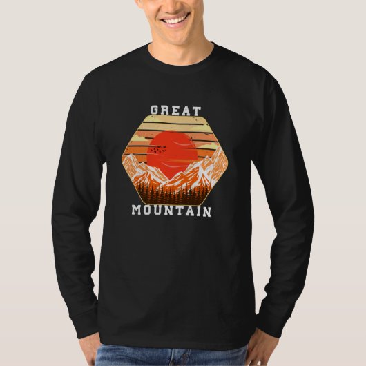 Mountain and Forest Scene  50 T-shirt (Voorkant)