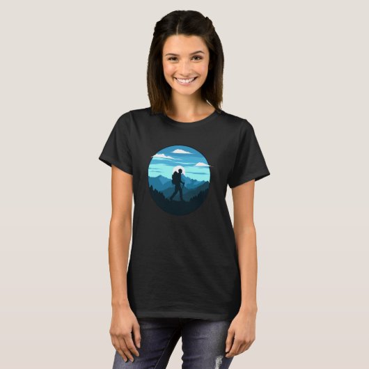 Mountain and Forest Scene  61 T-shirt (Voorkant volledig)