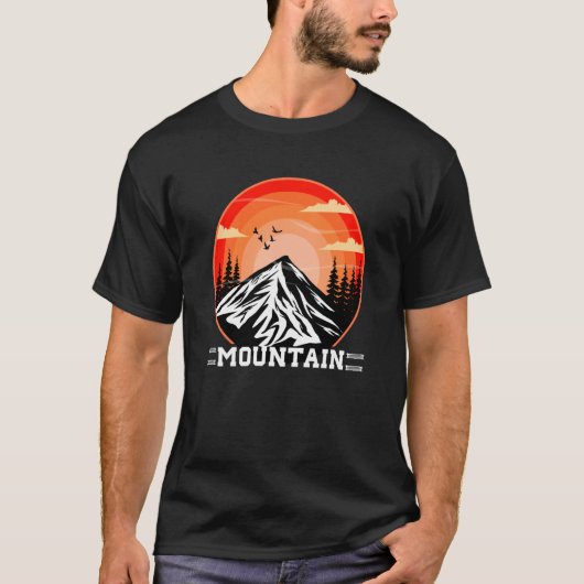 Mountain and Forest Scene  74 T-shirt (Voorkant)