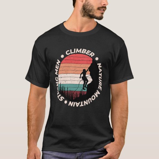 Mountain and Forest Scene Silhouette 169 T-shirt (Voorkant)