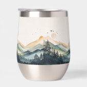 Mountain and Forest Watercolor (Rechts)