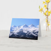 Mountain Ararat Wenskaart Kaart (Gele Bloem)