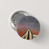 Mountain at night ronde button 3,2 cm (Voorkant /achterkant)
