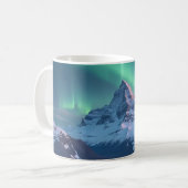 Mountain Aurora Borealis Koffiemok (Voorkant links)