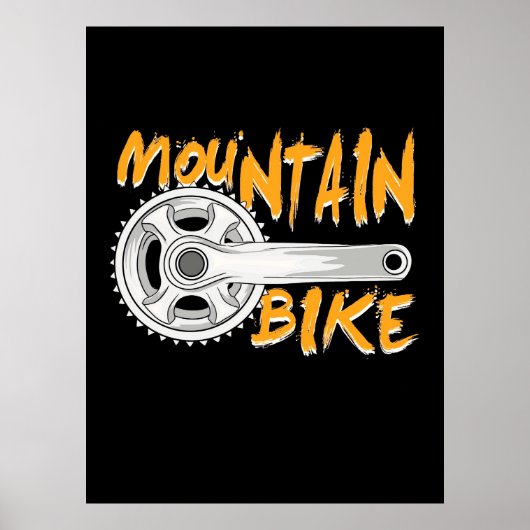 Mountain Bike Art Poster (Voorkant)