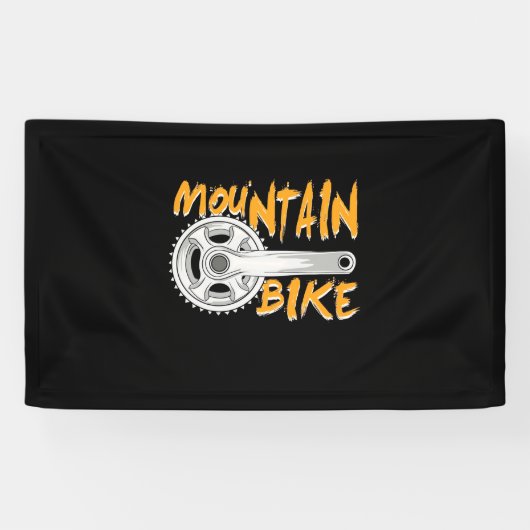 Mountain Bike Art Spandoek (Horizontaal)