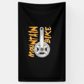 Mountain Bike Art Spandoek (Verticaal)