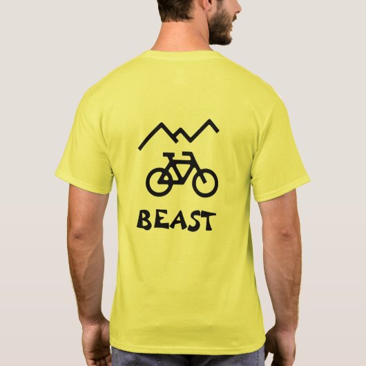 Mountain Bike Beast T-shirt (Achterkant)