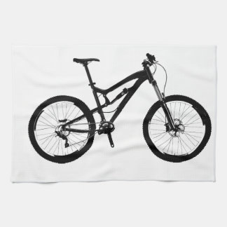Mountain Bike - Black on White Theedoek