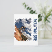 Mountain Bike Briefkaart (Staand voorkant)