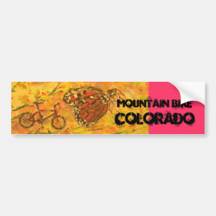 Mountain Bike Colorado Bumpersticker