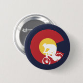 Mountain Bike Colorado Ronde Button 5,7 Cm (Voorkant /achterkant)
