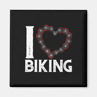 Mountain Bike Cycling Bicycle I Love Biking  Magneet