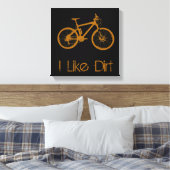 Mountain Bike Dirt Canvas Afdruk (Insitu (Slaapkamer))