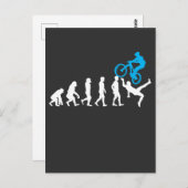 Mountain Bike Evolution MTB Cyclist Funny Biker Briefkaart (Voorkant / Achterkant)