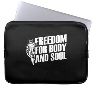 Mountain Bike Freedom of Body and Soul Laptop Sleeve