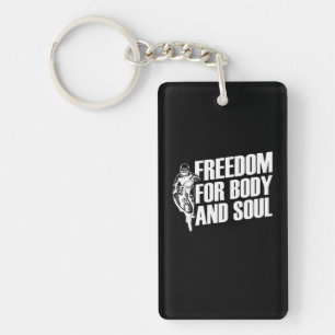 Mountain Bike Freedom of Body and Soul Sleutelhanger