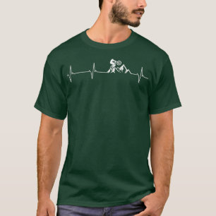 Mountain Bike Hearthbeat grappige mountainbike T-shirt