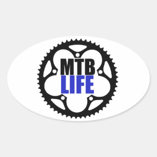 Mountain Bike Life Ovale Sticker