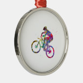 Mountain Bike Metalen Ornament (Rechts)