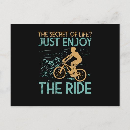 Mountain Bike Mountain Biker Briefkaart (Voorkant)