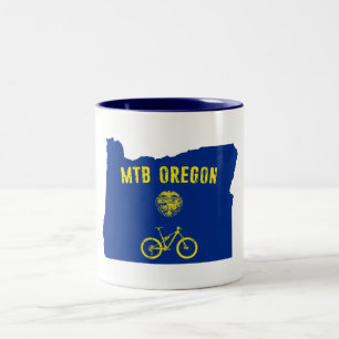 Mountain Bike Oregon Tweekleurige Koffiemok
