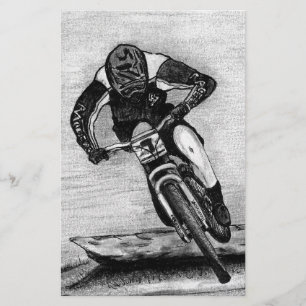 Mountain Bike Ride Briefpapier