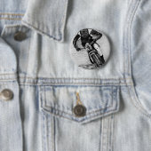 Mountain Bike Ride Ronde Button 5,7 Cm (In situ)