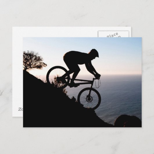 Mountain Bike Rider. Leeuwenkop, Kaapstad Briefkaart (Voorkant / Achterkant)