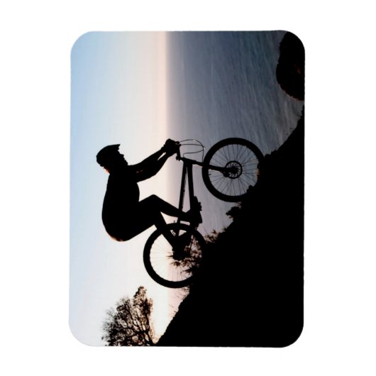 Mountain Bike Rider. Leeuwenkop, Kaapstad Magneet (Verticaal)