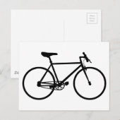 Mountain Bike Silhouette Briefkaart (Voorkant / Achterkant)