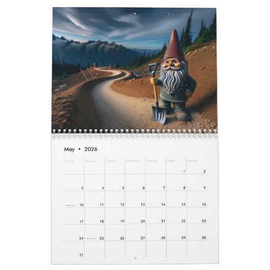 Mountain Bike Trail Gnome Kalender (Mei 2026)