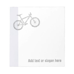 Mountain Biker Logo en Slogan Notitieblok