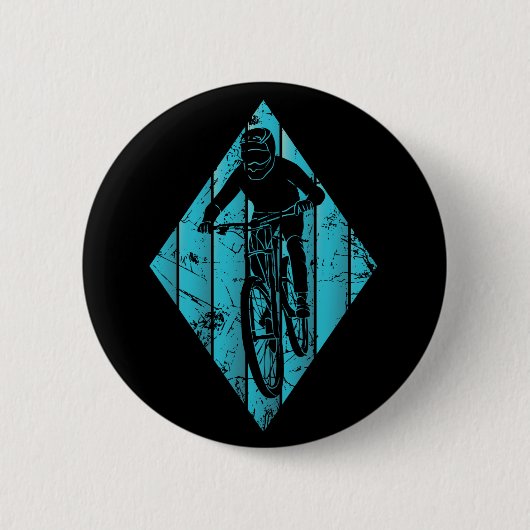 Mountain Biker Ronde Button 5,7 Cm (Voorkant)