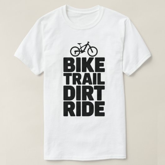 Mountain Biker Silhouette Adventure Design T-shirt (Design voorkant)