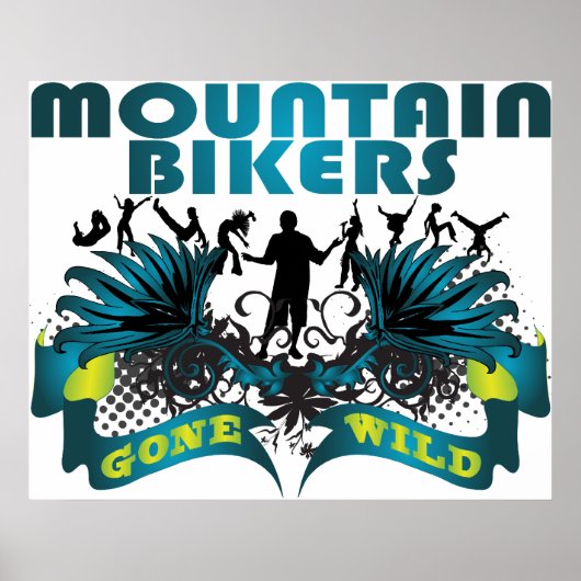 Mountain Bikers Gone Wild Poster (Voorkant)