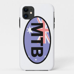Mountain Biking Australia Flag iPhone 11 Hoesje