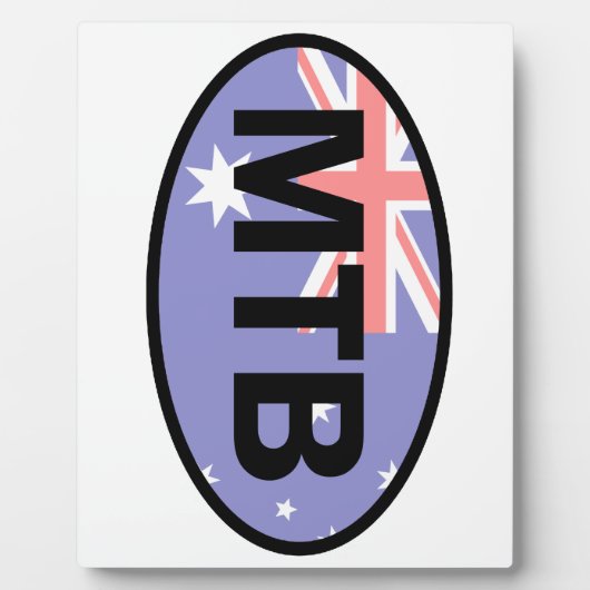 Mountain Biking Australia Flag Fotoplaat (Voorkant)
