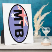 Mountain Biking Australia Flag Fotoplaat (Zijkant)