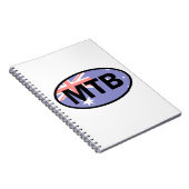 Mountain Biking Australia Flag Notitieboek (Rechterzijde)