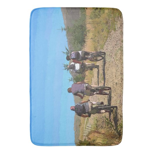 MOUNTAIN BIKING BADMAT (Voorkant Verticaal)