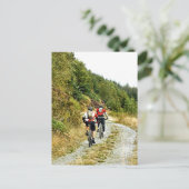 MOUNTAIN BIKING BRIEFKAART (Staand voorkant)