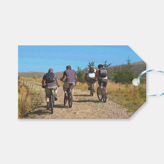 MOUNTAIN BIKING CADEAULABEL (Voorkant (Horizontaal))