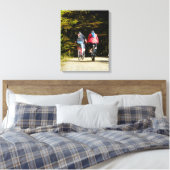 MOUNTAIN BIKING CANVAS AFDRUK (Insitu (Slaapkamer))