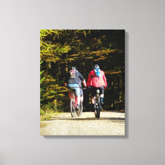 MOUNTAIN BIKING CANVAS AFDRUK (Voorkant)