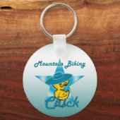 Mountain Biking Chick #7 Sleutelhanger (Voorkant)