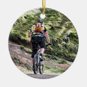 MOUNTAIN BIKING KERAMISCH ORNAMENT