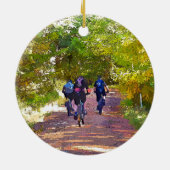 MOUNTAIN BIKING KERAMISCH ORNAMENT (Achterkant)