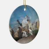 Mountain Biking Keramisch Ornament (Rechts)